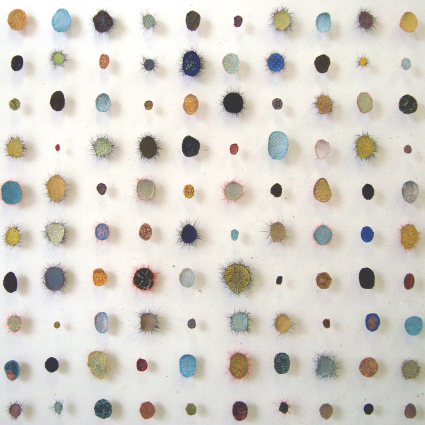 A2_MARIAN BIJLENGA---sampler dots zeeland 2009 100x100cm